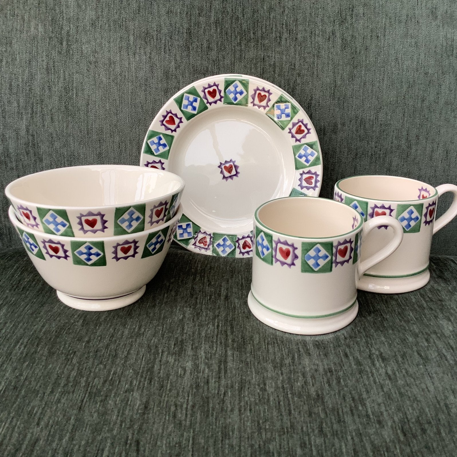 Emma Bridgewater- servies🎄CHRISTMAS QUILT- diversen- Nieuw!, Nieuw, Ophalen of Verzenden, Overige stijlen, Aardewerk
