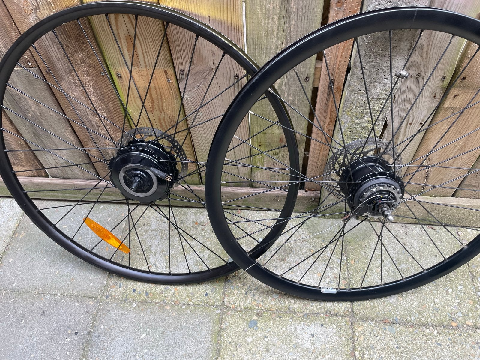 Shimano Nexus Inter-8 en Bafang voorwiel motor wielen, Fietsen en Brommers, Fietsonderdelen, Gebruikt, Ophalen of Verzenden, Aluminium