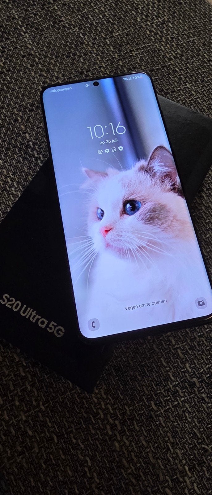 Samsung S20 Ultra 5G 128GB Ram 12GB Vaste prijs, Ophalen, Zwart, Touchscreen, Zo goed als nieuw