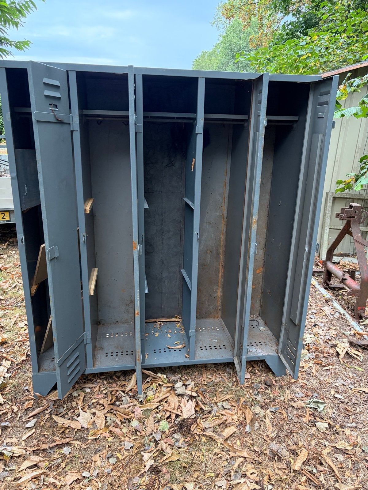 Vintage metalen lockerkast - Industriële stijl, Huis en Inrichting, Ophalen, Gebruikt
