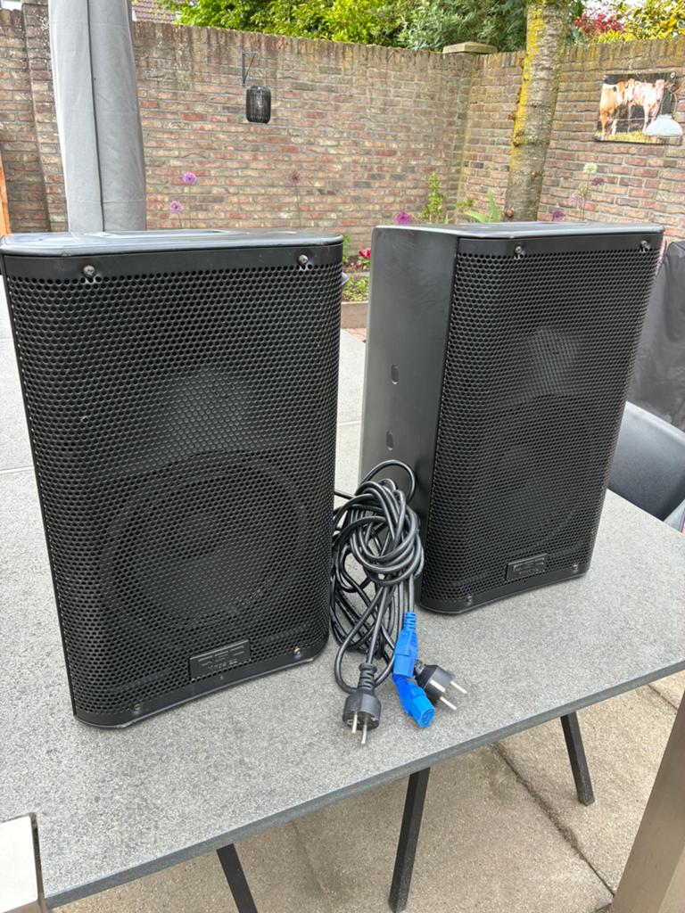 QSC K8 set in nette staat, Ophalen of Verzenden, Gebruikt, Minder dan 500 watt