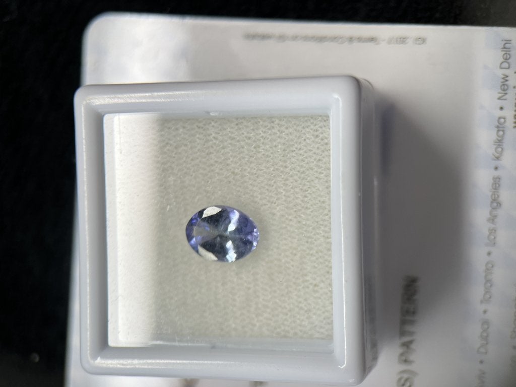 natural Blue violet tanzanite 0,98ct oval-cut (51), Sieraden, Tassen en Uiterlijk, Ophalen of Verzenden, Nieuw