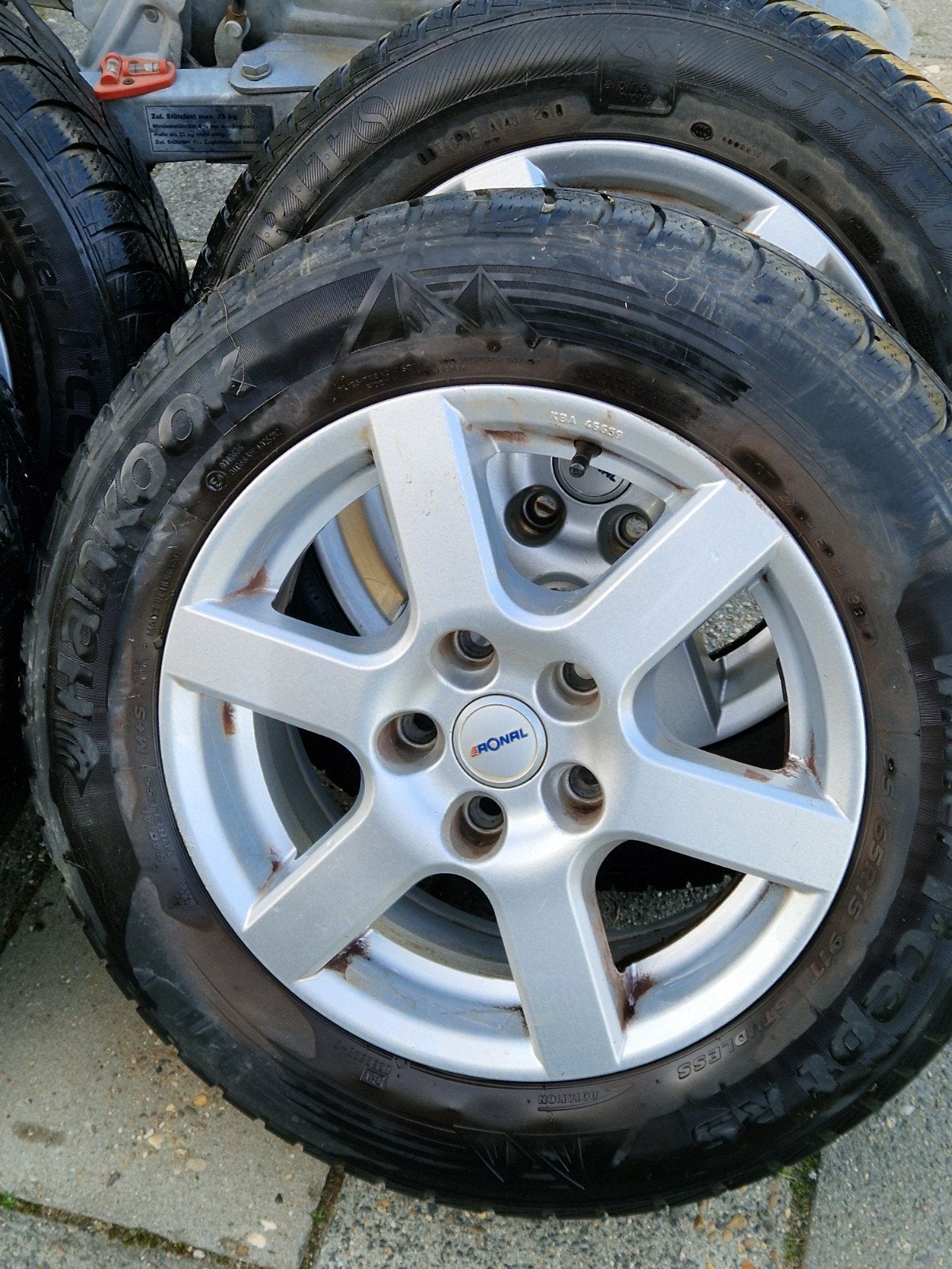 Winterbanden met velgen - 15 inch, Ophalen, Gebruikt, 15 inch, Banden en Velgen