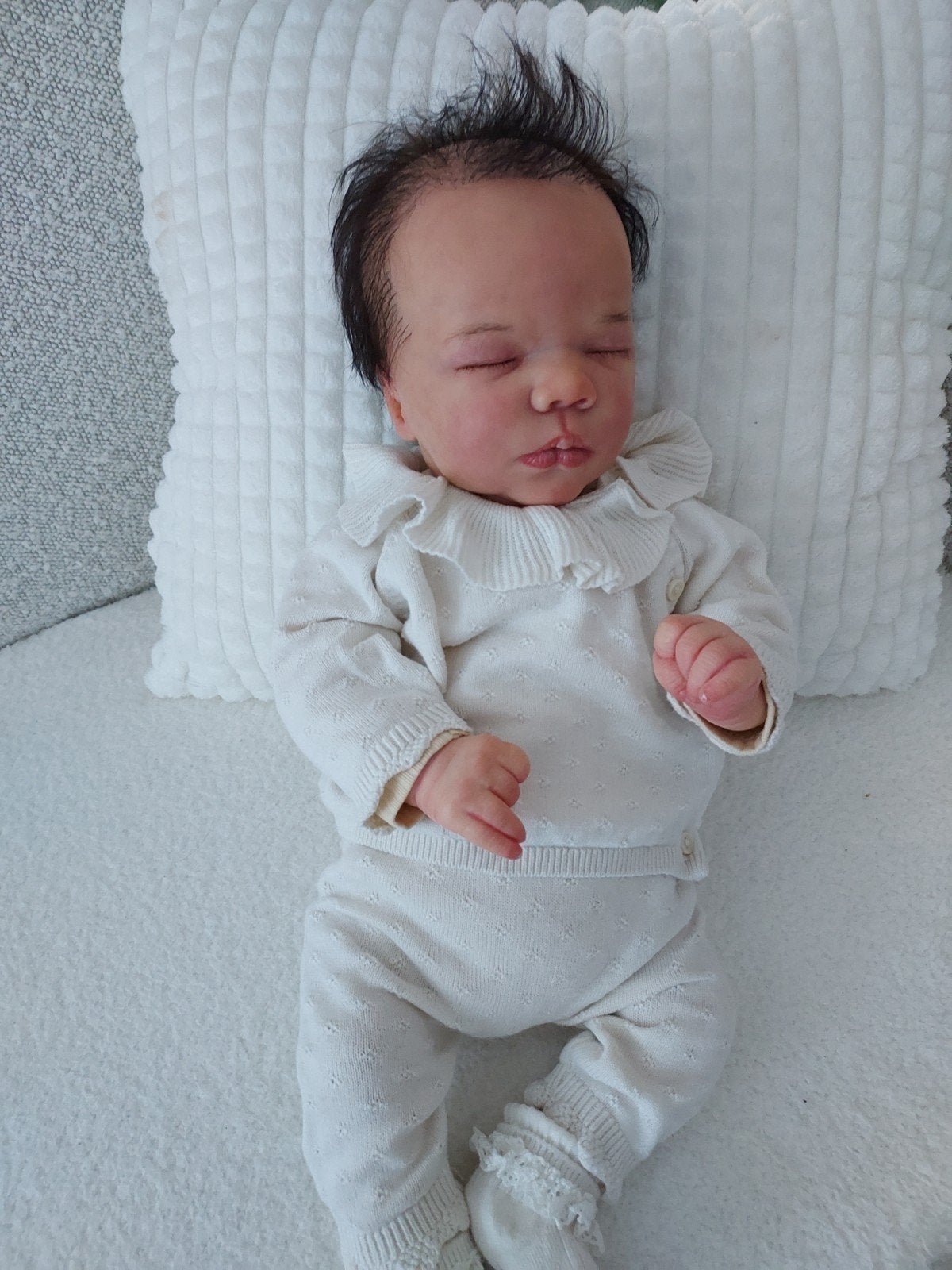 Realistische Reaborn Babypop Felicity Asleep, Ophalen of Verzenden, Zo goed als nieuw, Babypop