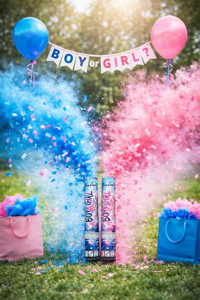 Gender Reveal shooters, Ophalen of Verzenden, Nieuw, Feestartikel, Geboorte of Huwelijk