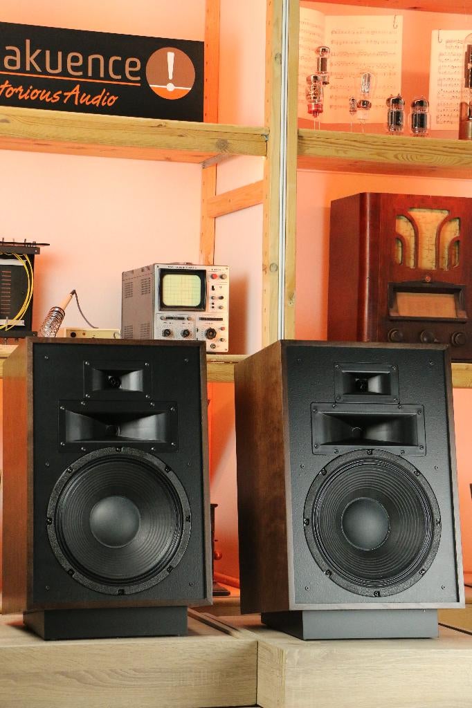 Klipsch Heresy 4 / IV TRADE.INRUIL Kom langs. *2 weken oud*, Ophalen of Verzenden, Zo goed als nieuw, Support@klipsch.com, Front, Rear of Stereo speakers