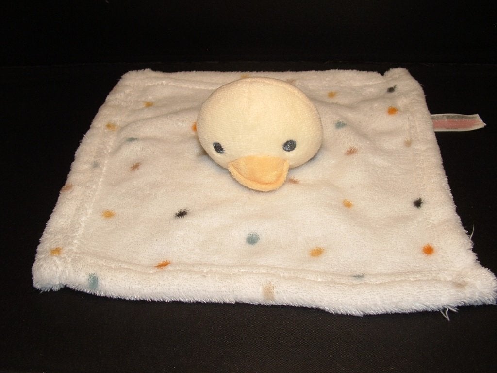PRIMARK EEND KNUFFELDOEK PLUCHE WIT MET BONT, Verzenden, Nieuw, Overige typen