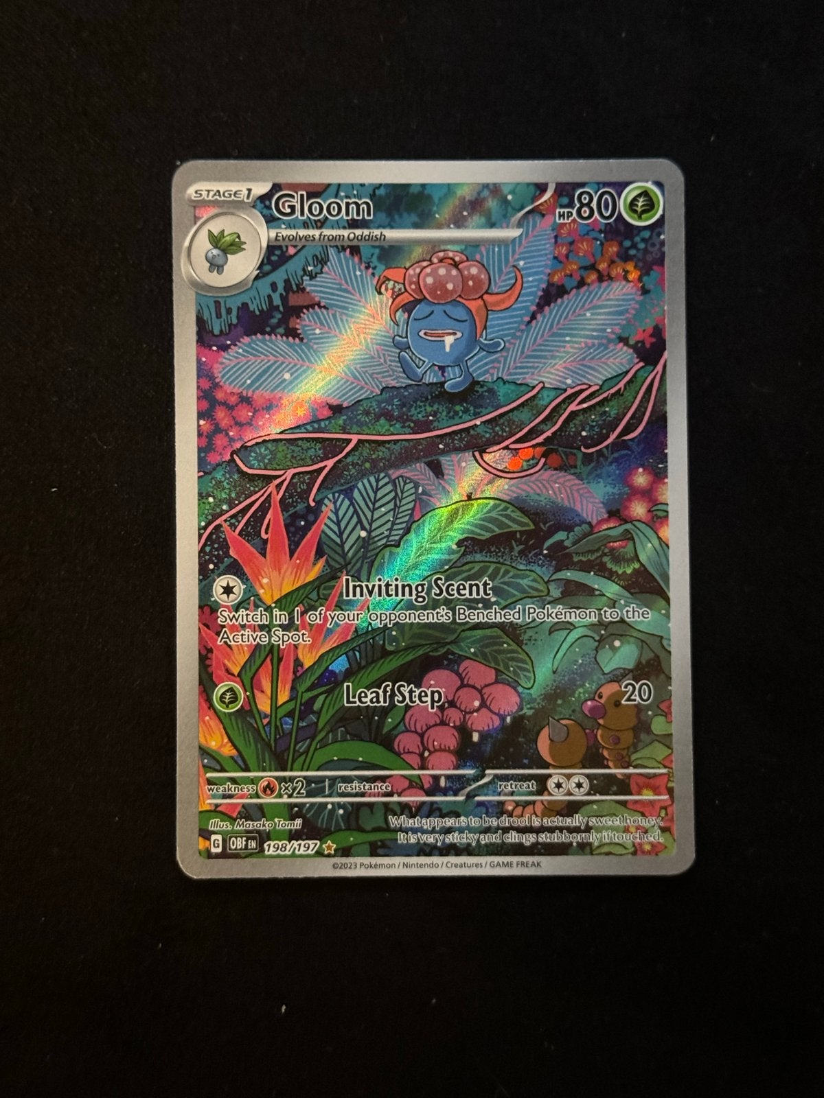 Gloom 198/197 Full Art Pokémon Kaart - Zo goed als nieuw, Ophalen of Verzenden, Zo goed als nieuw, Losse kaart, Foil