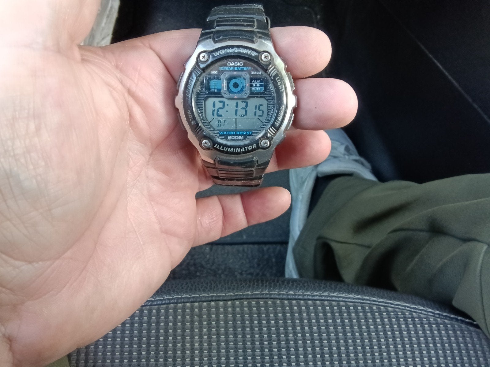 casio horloge iluminator, Ophalen, Gebruikt, Zwart, IOS