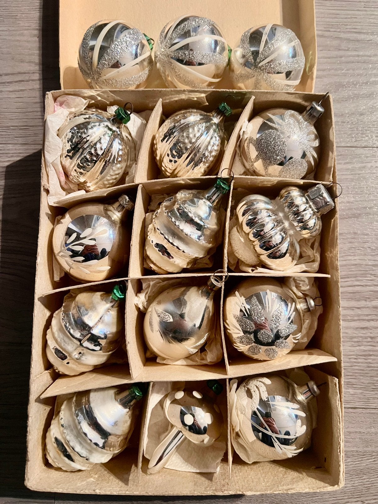 Vitage / oude / antieke kerstballen, Diversen, Ophalen of Verzenden, Gebruikt