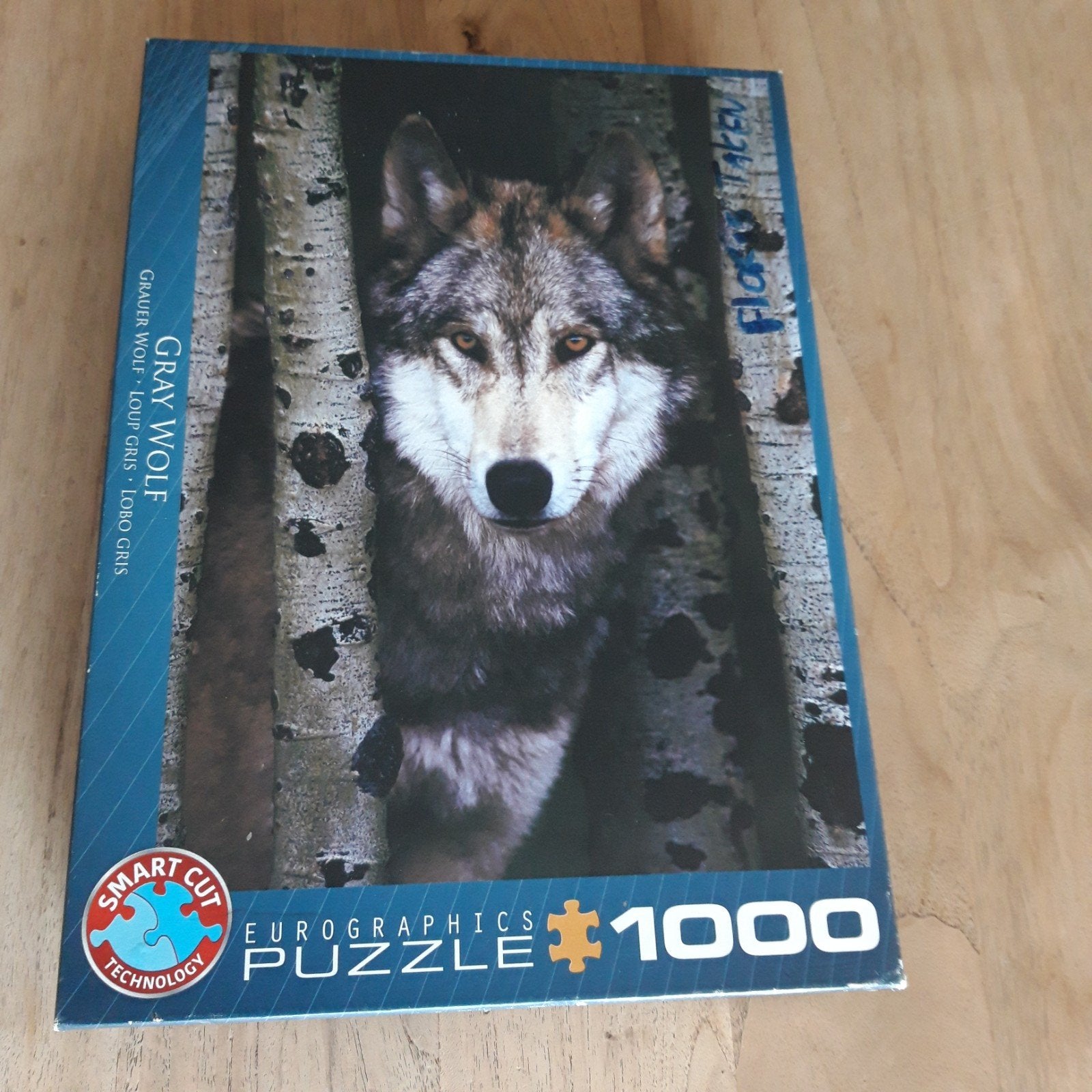 Eurographics Gray Wolf Puzzel 1000 stukjes, Hobby en Vrije tijd, Ophalen, 500 t/m 1500 stukjes, Zo goed als nieuw, Legpuzzel