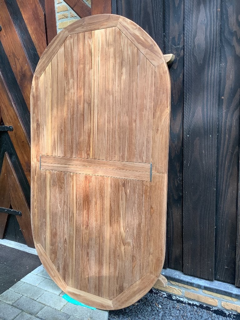 Tuinset teak nieuw, Ophalen, 6 zitplaatsen, Teakhout, Nieuw