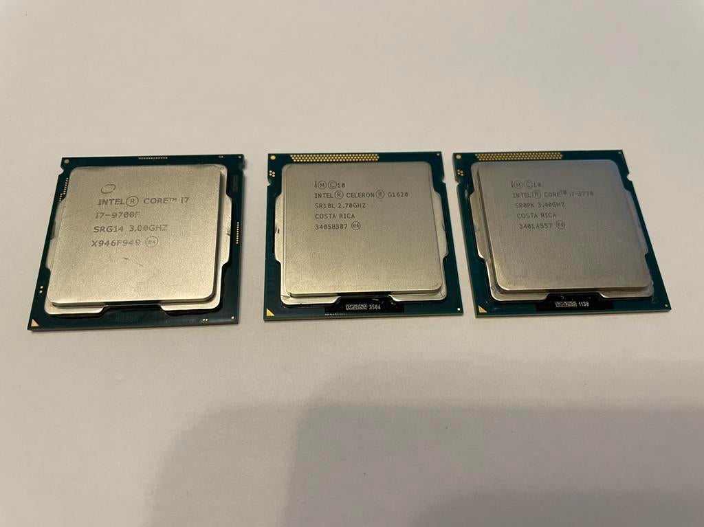 Processor’s Intel Core i7-9700F/Core i7-3770/Celeron G1620, Computers en Software, Processors, Ophalen of Verzenden, Zo goed als nieuw