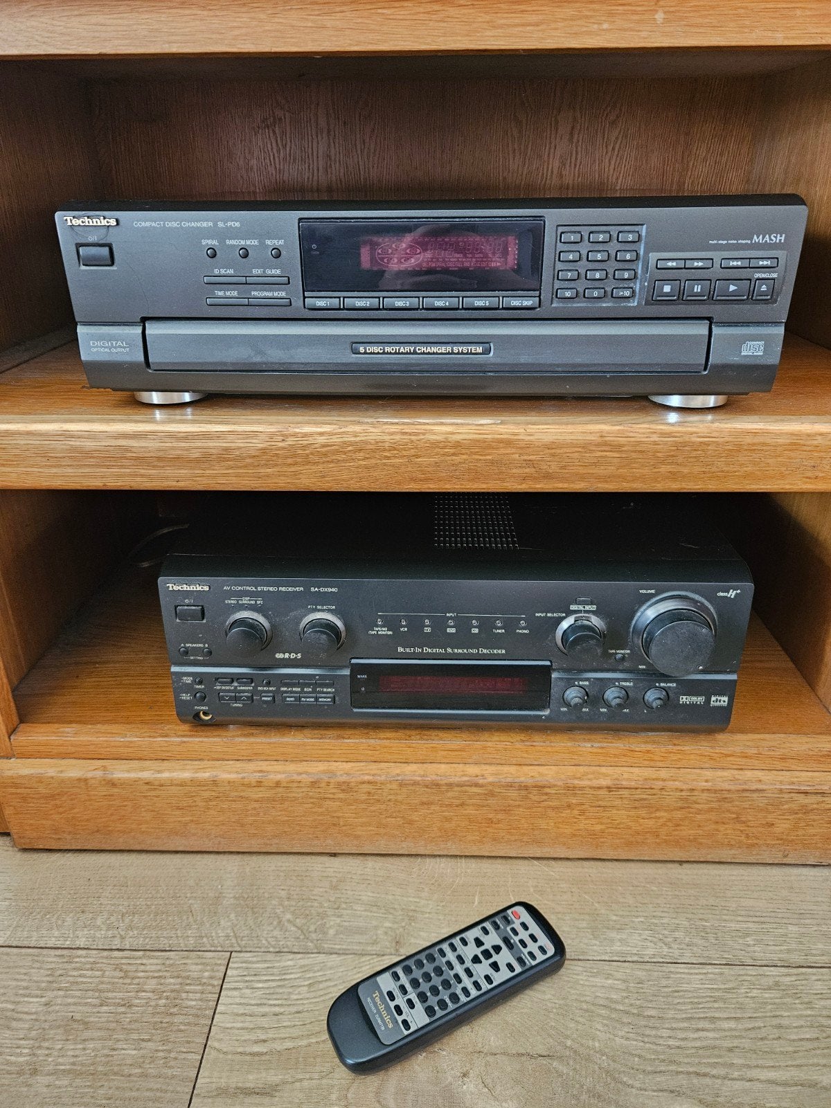 Technics SA-DX940 Receiver + 2 Akai Boxen, Audio, Tv en Foto, Stereo-sets, Gebruikt, Tuner of Radio, Losse componenten, Ophalen