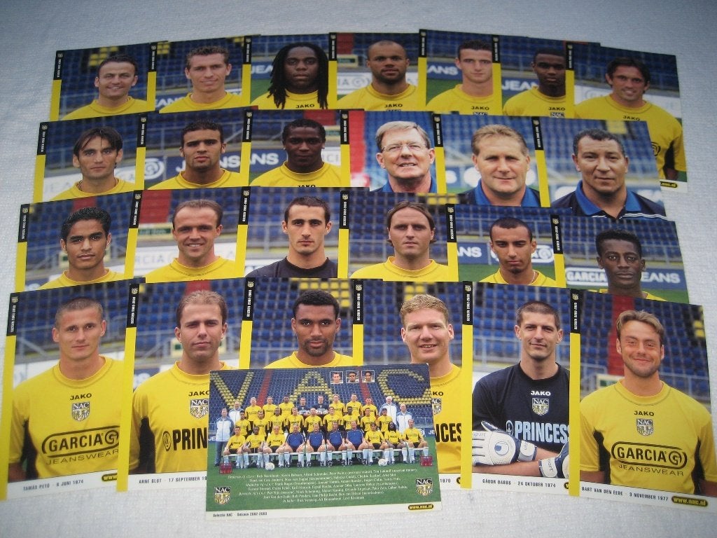 Complete fotoset NAC 2002-2003, Ophalen of Verzenden, Nieuw, NAC Breda, Spelerskaart