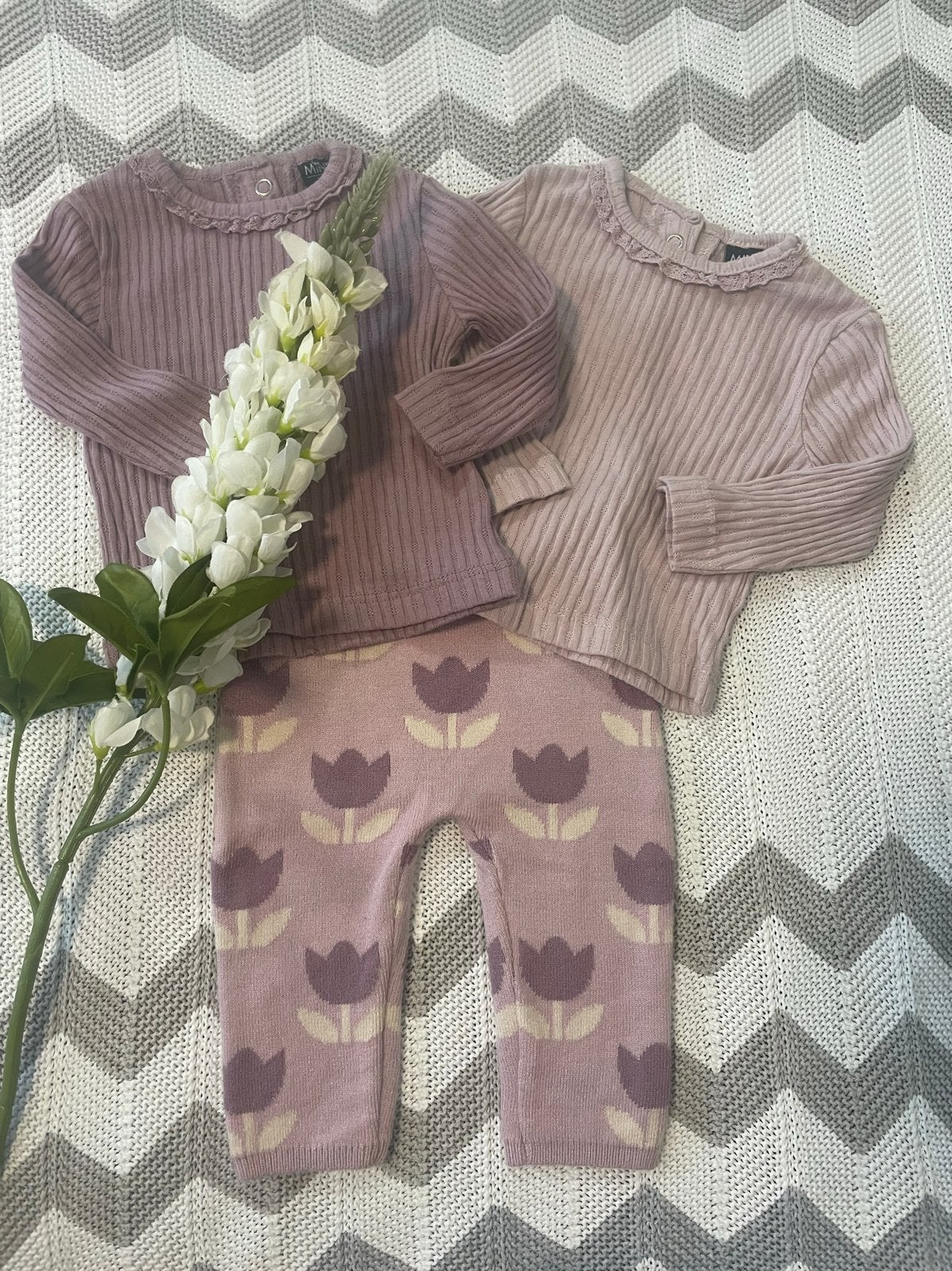 NIEUW, schattig lila/paarse setje van B-Baby , maat 56, Ophalen of Verzenden, Nieuw, Meisje, Setje