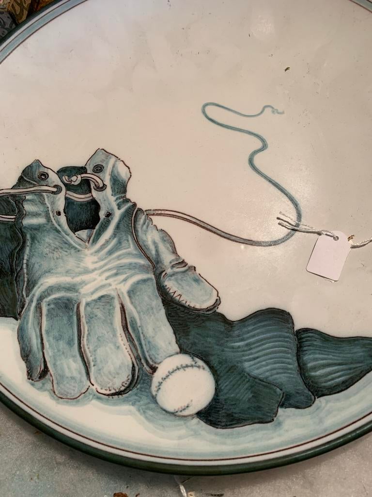 Makkum tichelaar schotel. Kaatsen honkbal?, Antiek en Kunst, Ophalen of Verzenden