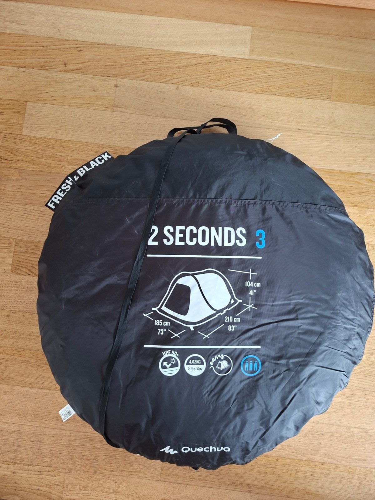 Quechua Fresh&Black tentjes 2 stuks, Ophalen, Zo goed als nieuw, Tot en met 2