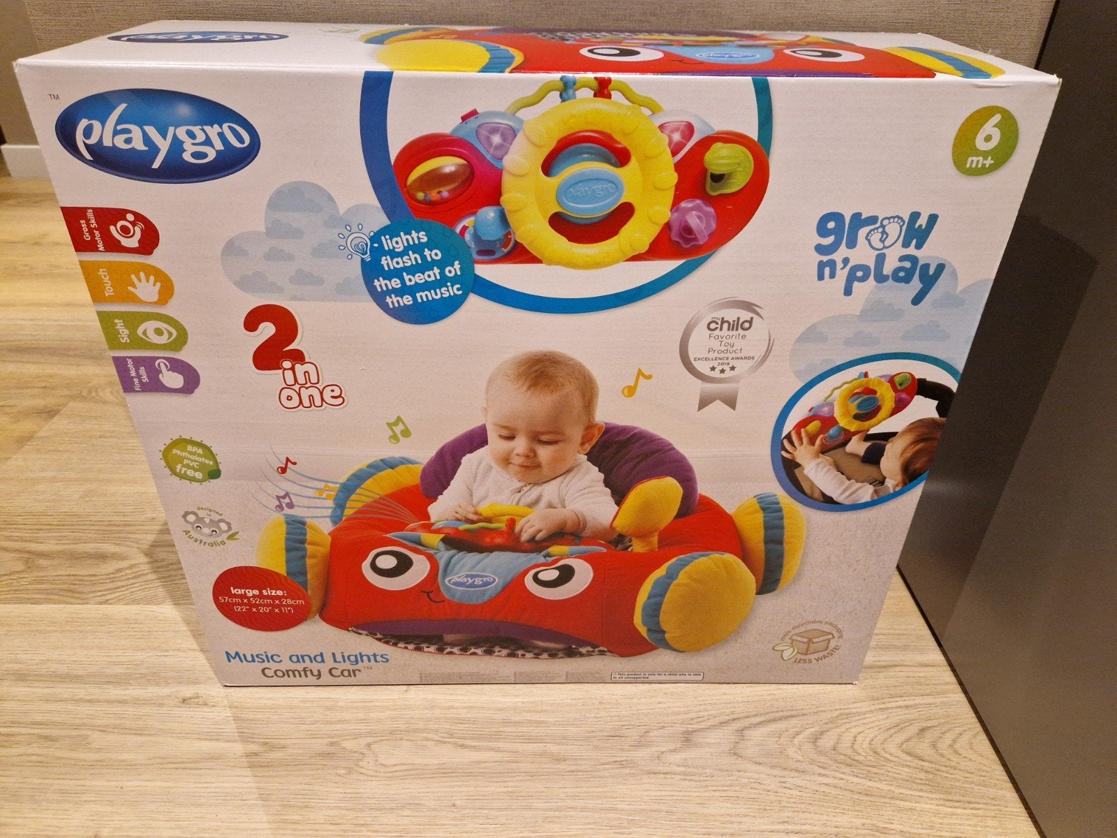 Playgro Grow 'n' Play Muziek & Licht Comfort Auto, Ophalen, Zo goed als nieuw, Auto, Met licht
