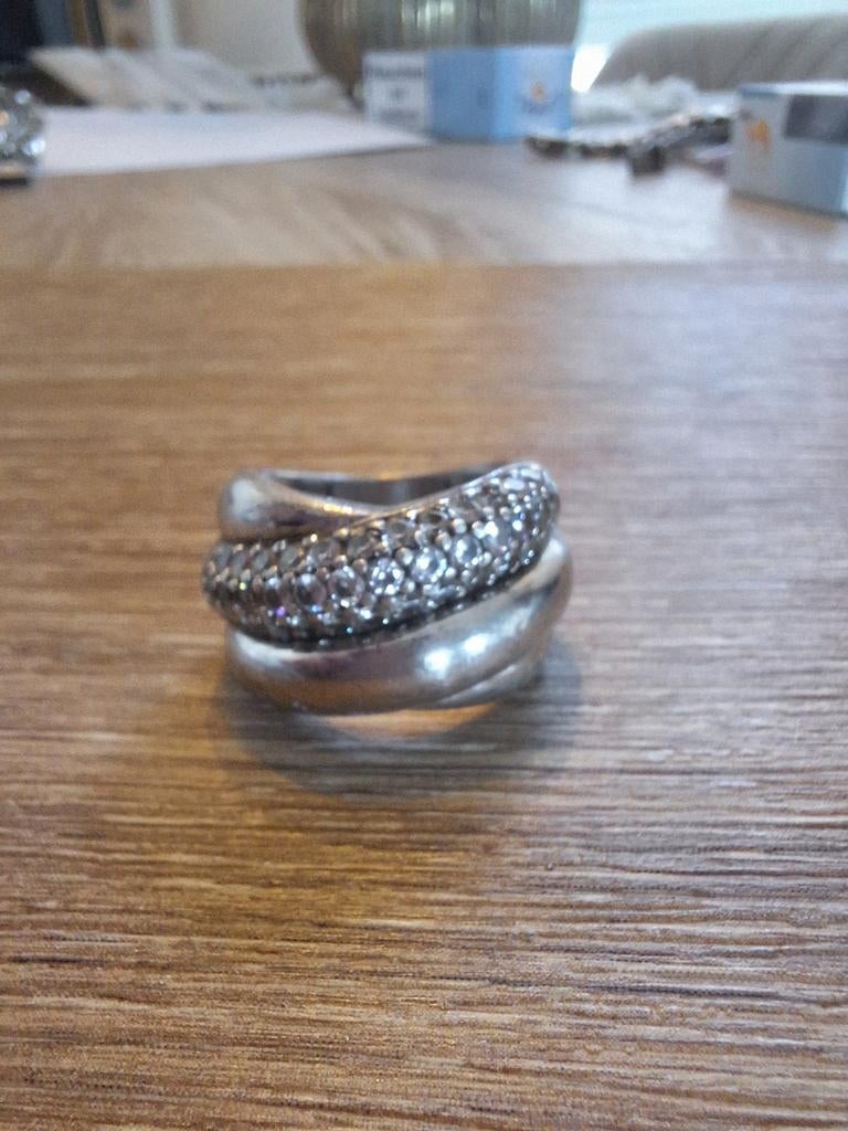Collectors item Ti Sento ring, Sieraden, Tassen en Uiterlijk, Ringen, Ophalen of Verzenden, Zo goed als nieuw, 17 tot 18, Dame