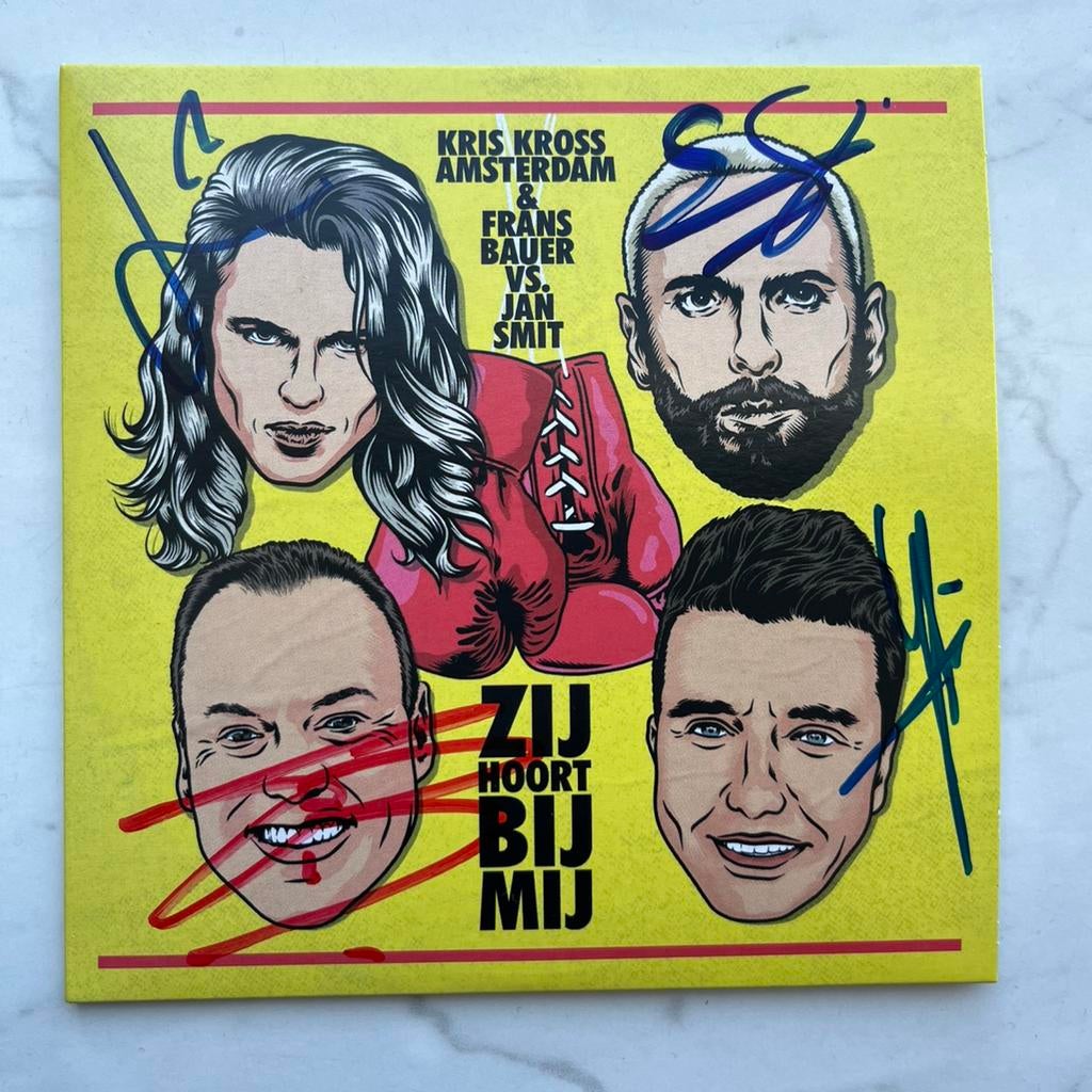 Cd single gesigneerd Jan Smit Frans Bouwer Kris kross, Ophalen of Verzenden, Zo goed als nieuw, Nederlandstalig