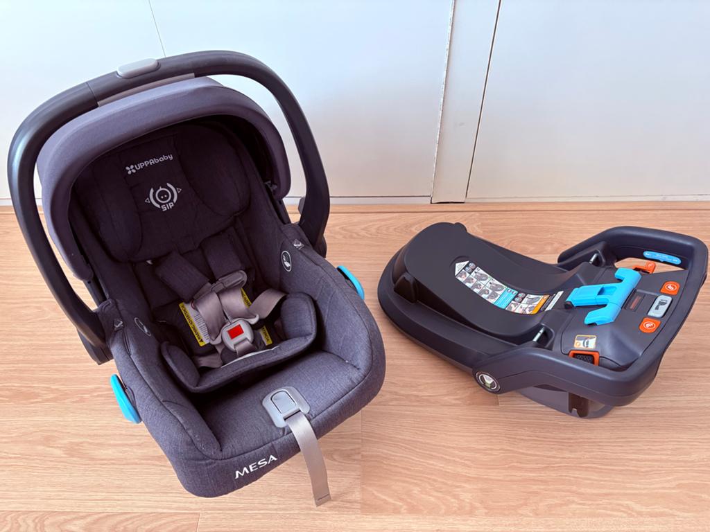UPPAbaby MESA autostoel met Isofix base, Zijbescherming, Zo goed als nieuw, Isofix, 0 t/m 13 kg