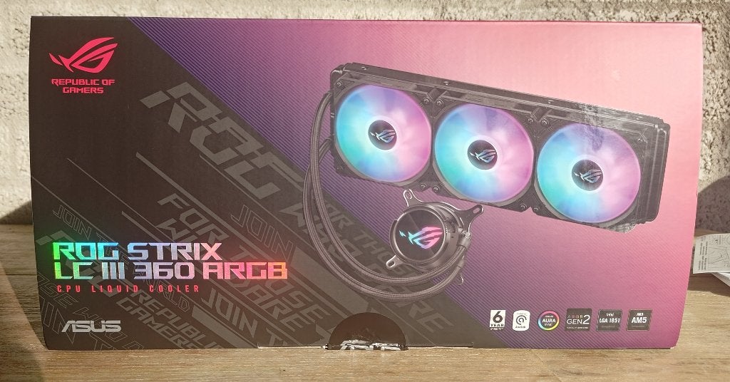 ASUS ROG STRIX LC III 360 ARGB AIO waterkoeling, Computers en Software, Computerkoelers, Ophalen of Verzenden, Zo goed als nieuw