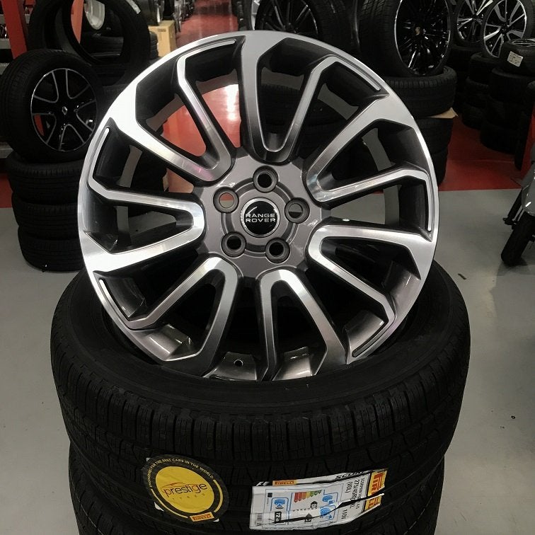 20" Range Rover Velgen Autobiograph+ 255/55R20 Pirelli + LR, Auto-onderdelen, Niet ingevuld, 255 mm, Velg(en), Niet ingevuld