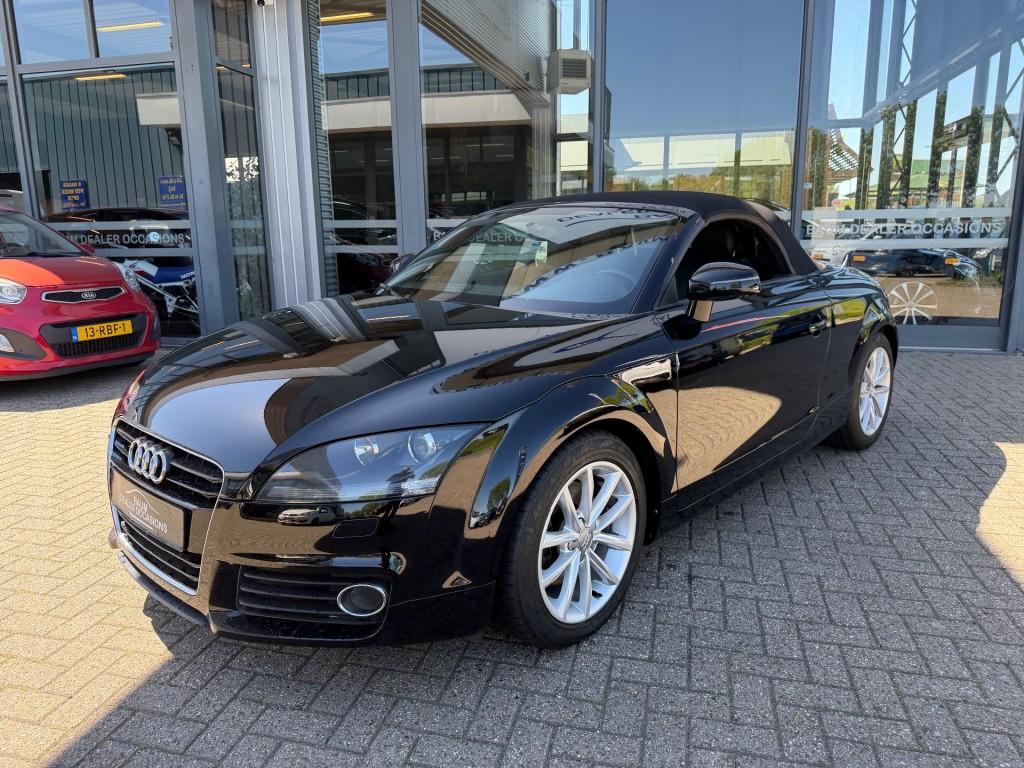 Audi TT 1.8 TFSI CABRIO PRO LINE AIRCO LMV LEDER PDC STOELVW, Gebruikt, 4 cilinders, Cabriolet, Zwart
