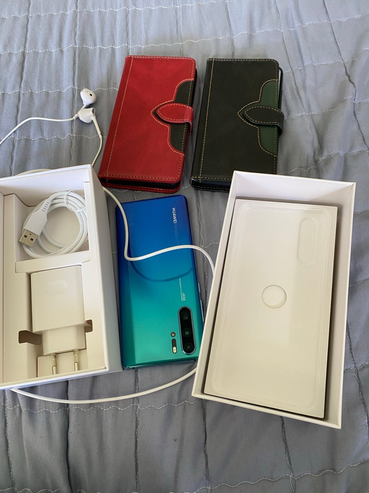 Huawei P30 Pro blauw 128GB Leica Quad ZGAN met accessoires, Overige kleuren, Touchscreen, Ophalen of Verzenden, Zo goed als nieuw