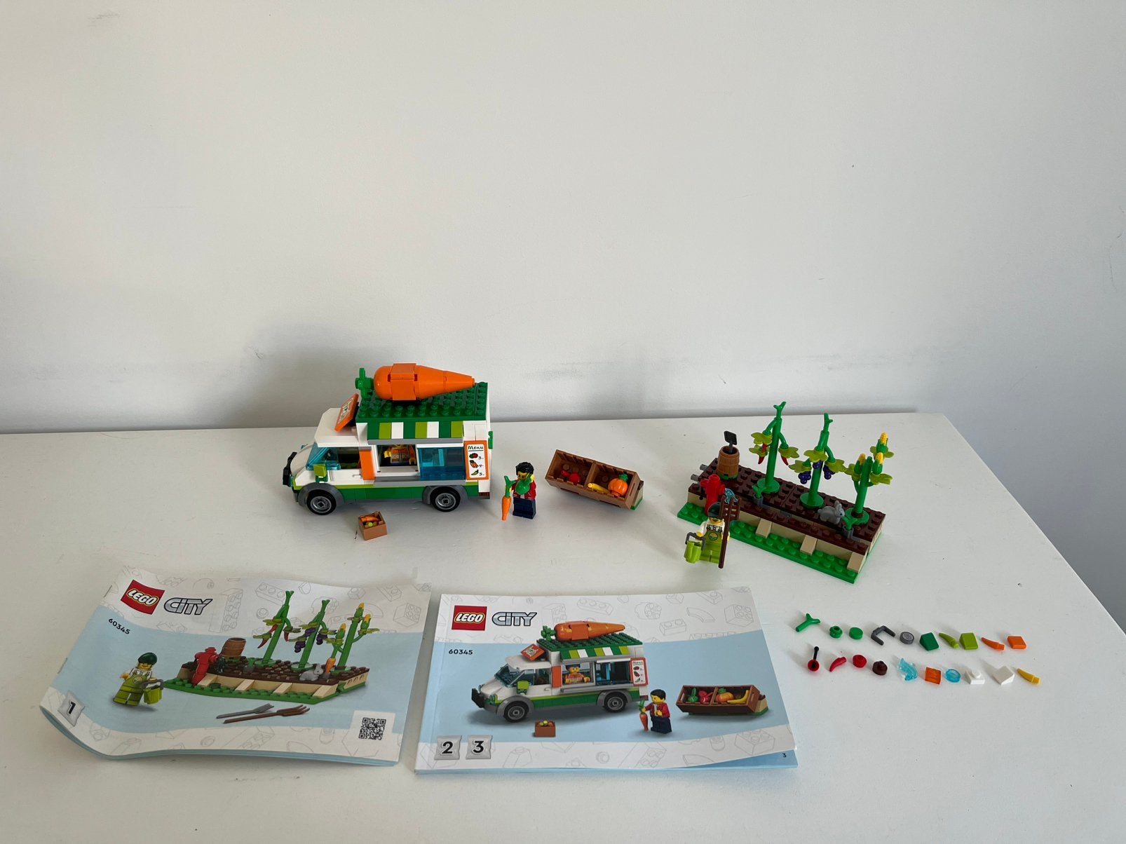 LEGO City 60345 Farmers Market Van (Compleet)