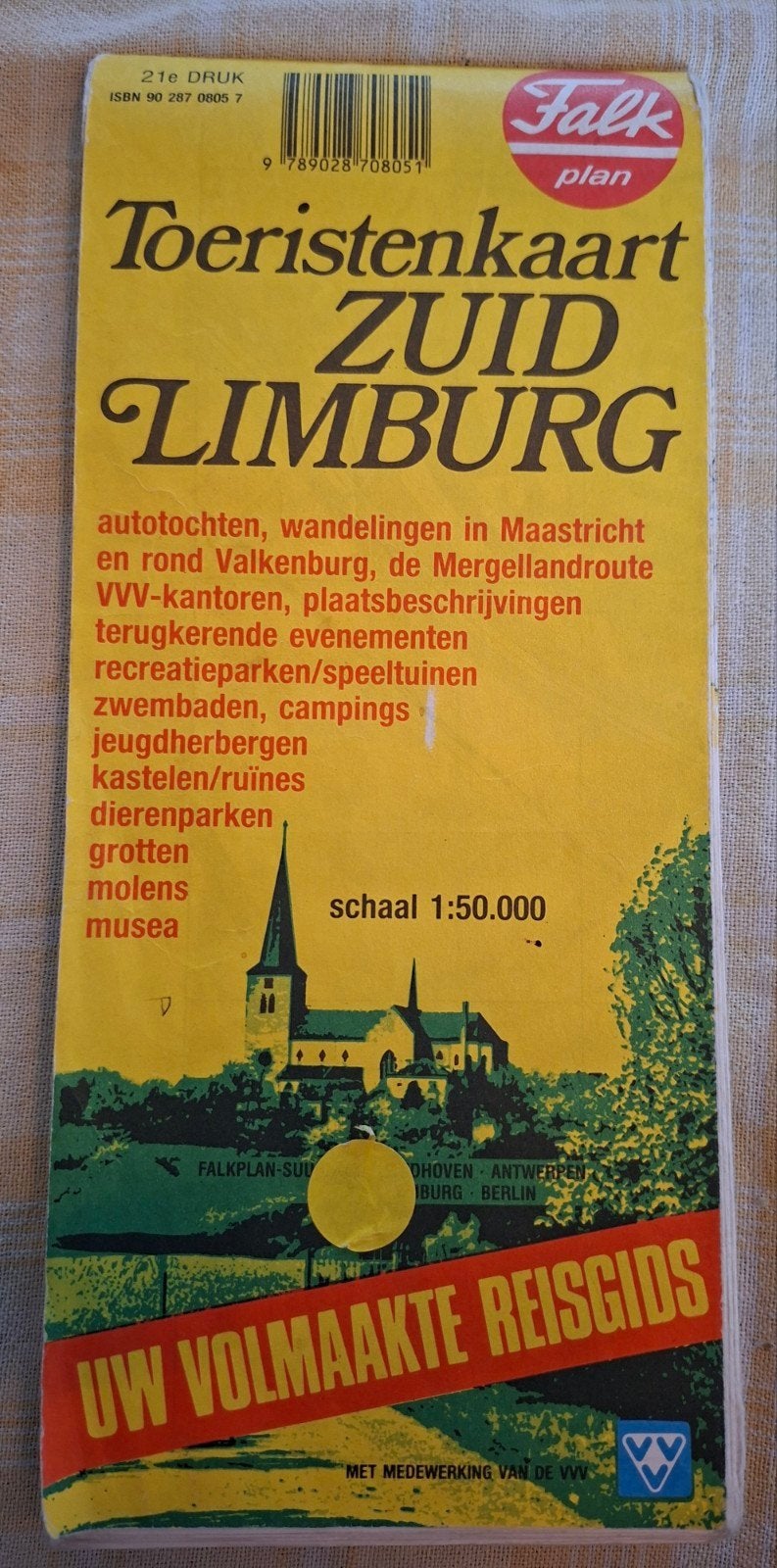 Falkplan suurland toeristenkaart zuid-limburg, 2000 tot heden, Ophalen of Verzenden, Wereld, Landkaart