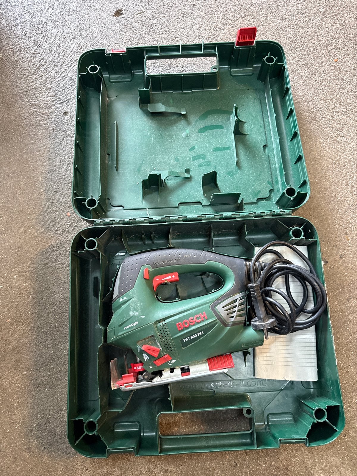 Bosch PST 900 PEL Decoupeerzaag in koffer, Ophalen of Verzenden, Gebruikt, Decoupeerzaag