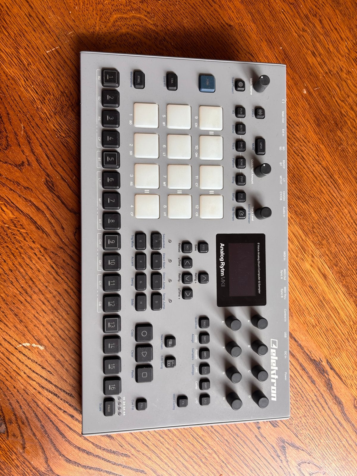Elektron Analog Rytm MKII Drummachine Sampler, Overige aantallen, Zo goed als nieuw, Met midi-aansluiting, Ophalen