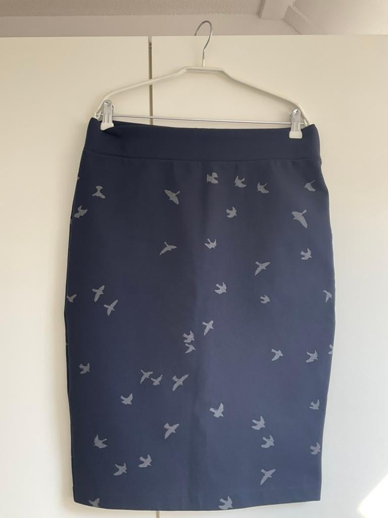 Sissy-boy rok maat L met vogel print, Kleding | Dames, Blauw, Maat 42/44 (L), Ophalen of Verzenden, Zo goed als nieuw