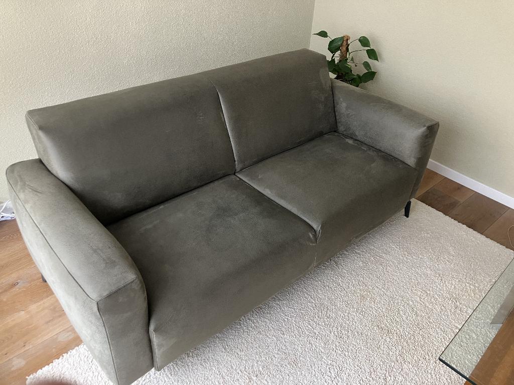 Bank 2,5 zit microleder, Huis en Inrichting, Banken | Bankstellen, Ophalen, Overige materialen, Overige maten, 75 tot 100 cm