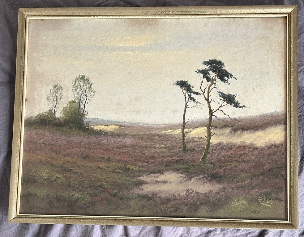 Krijttekening van Peter Cox (1912-1985), Ophalen