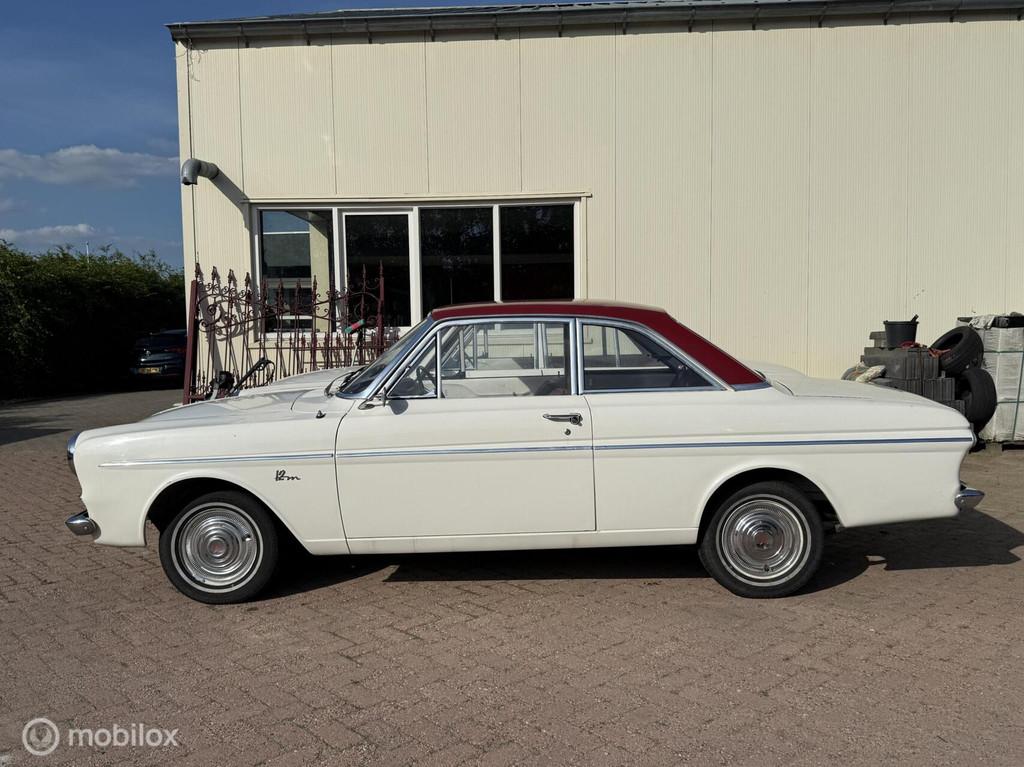 Ford Taunus 12M P4 1.5 TS Coupe Origineel Nederlands super n, 4 cilinders, Wit, Origineel Nederlands, Handgeschakeld