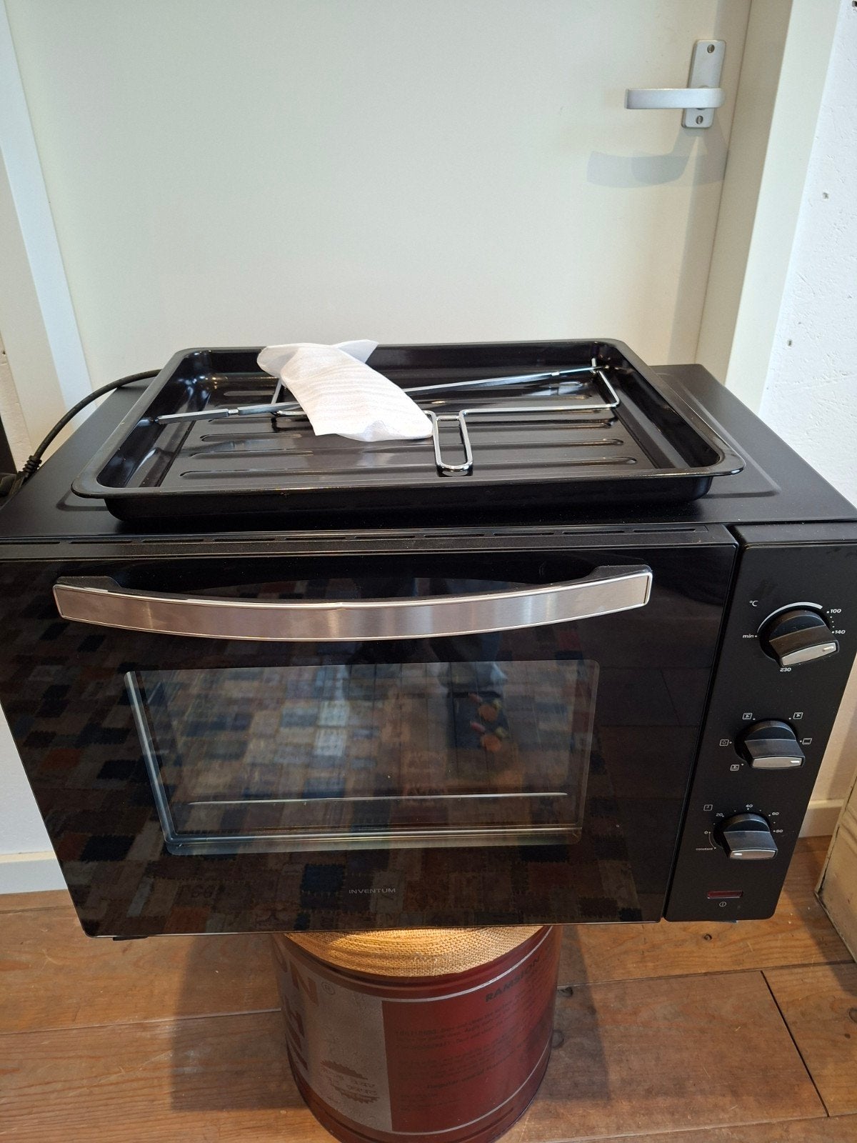 Inventum OV607B Mini-oven - Zo goed als nieuw, Witgoed en Apparatuur, Ovens, Ophalen, Minder dan 45 cm, Minder dan 45 cm, Hete lucht