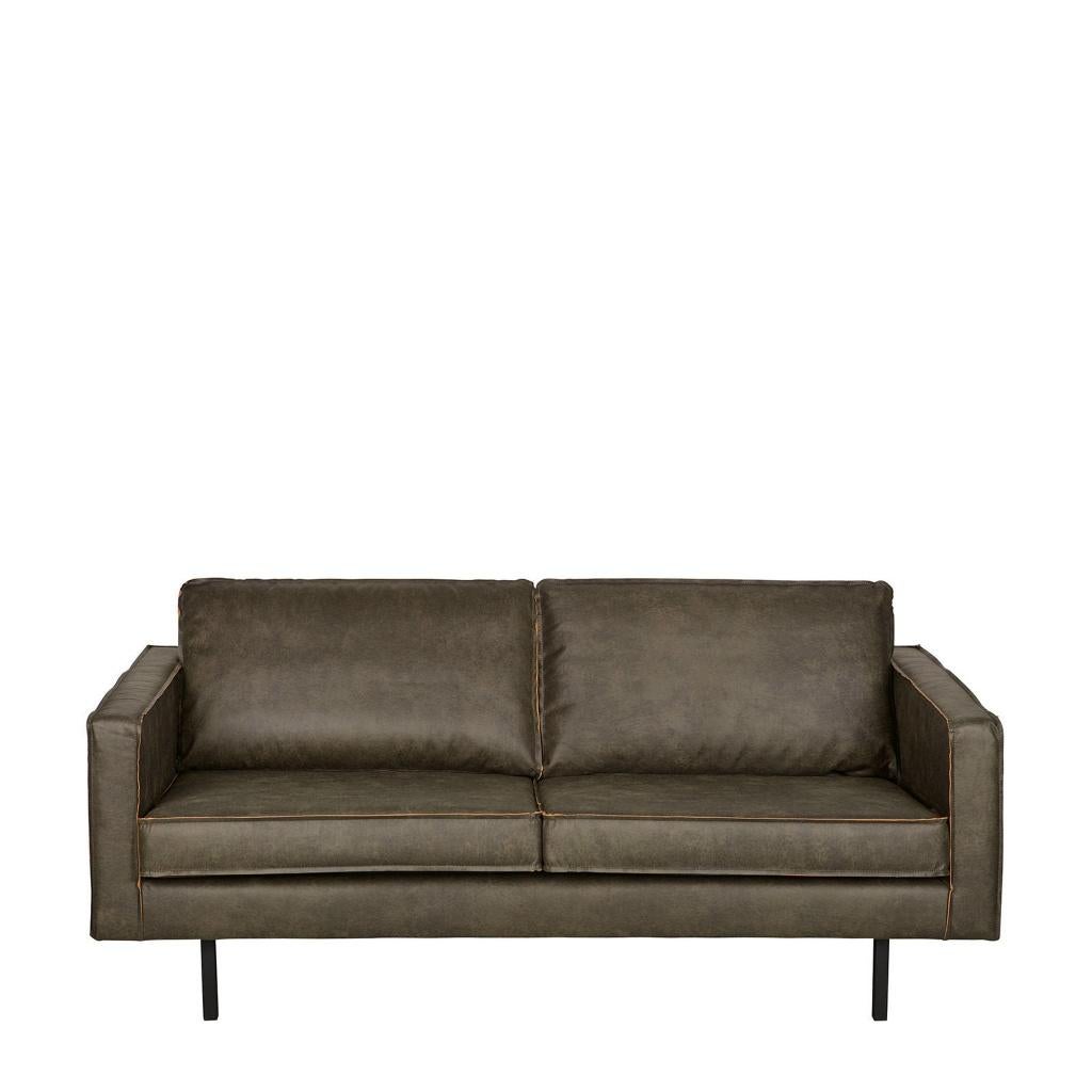 WOOOD Rodeo 2,5 zits bankstel, Ophalen, Gebruikt, Eco Leder, 70% écht leer en 30% polyester, Met metalen poten, 150 tot 200 cm
