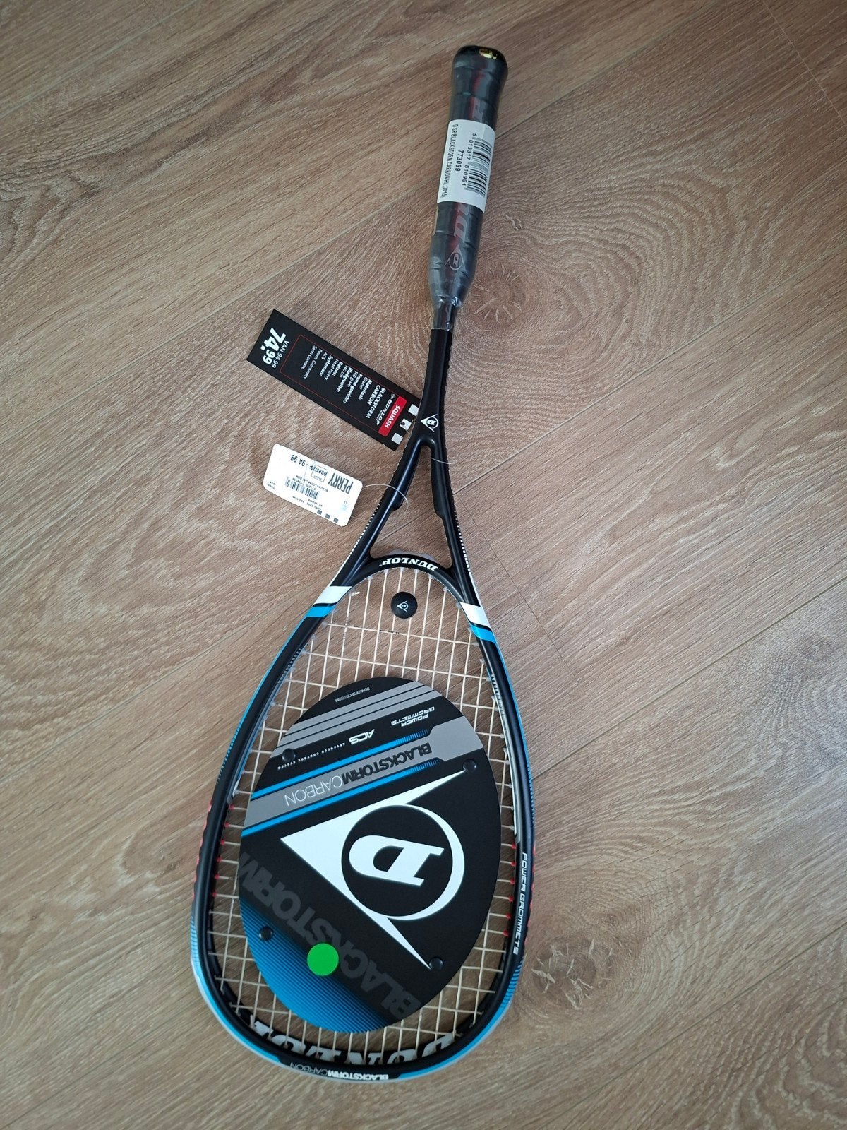 Nieuw Dunlop squashracket met hoes en kaartjes, Sport en Fitness, Squash, Ophalen of Verzenden, Nieuw, Racket, Met hoes