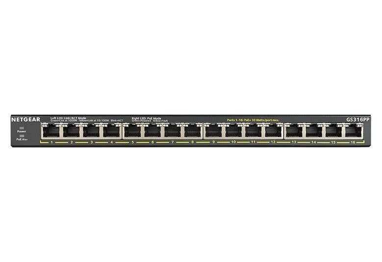 Netgear GS316PP 16 poorts PoE switch (Nieuw), Computers en Software, Netwerk switches, Ophalen, Nieuw