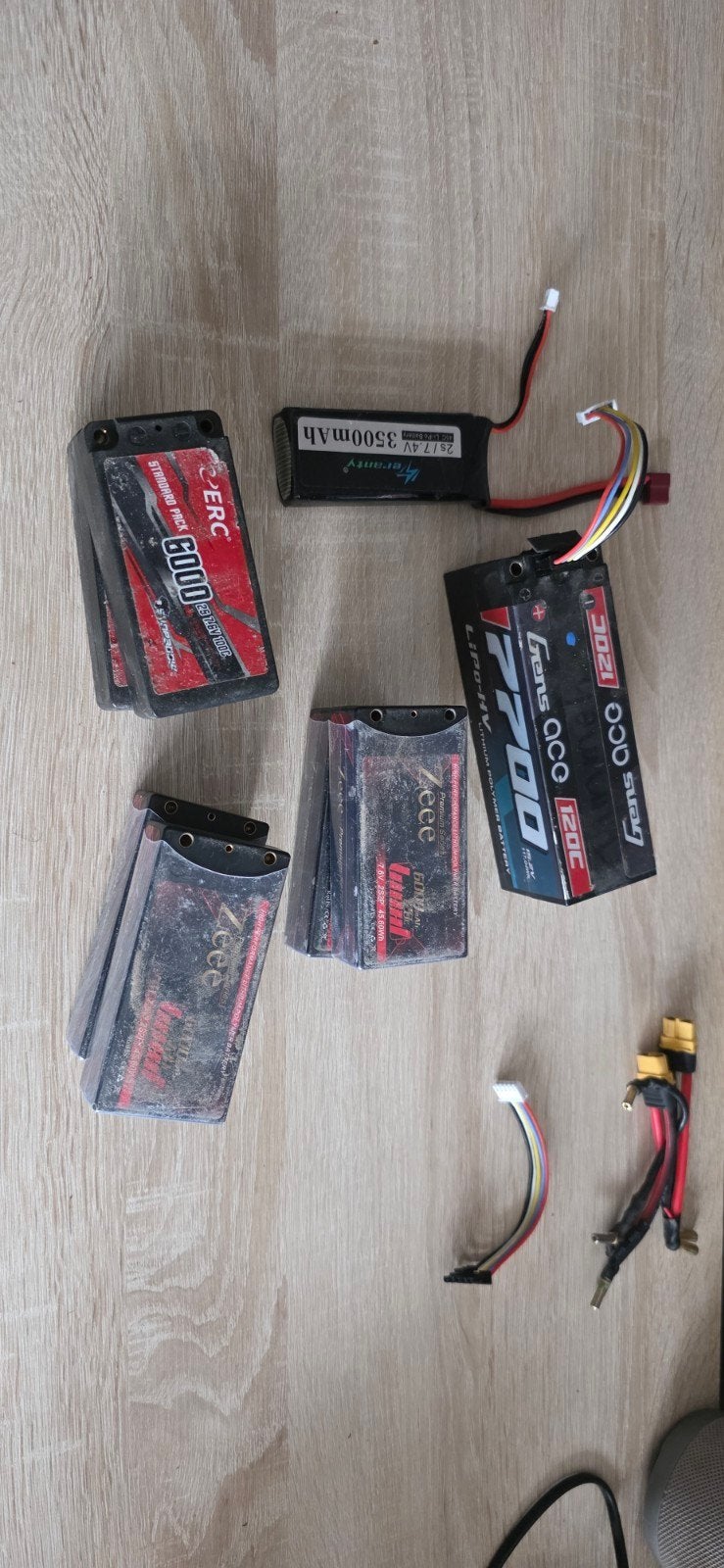 Lipo accu's, meerdere sets, Gebruikt, Onderdeel, Overige schalen, Ophalen