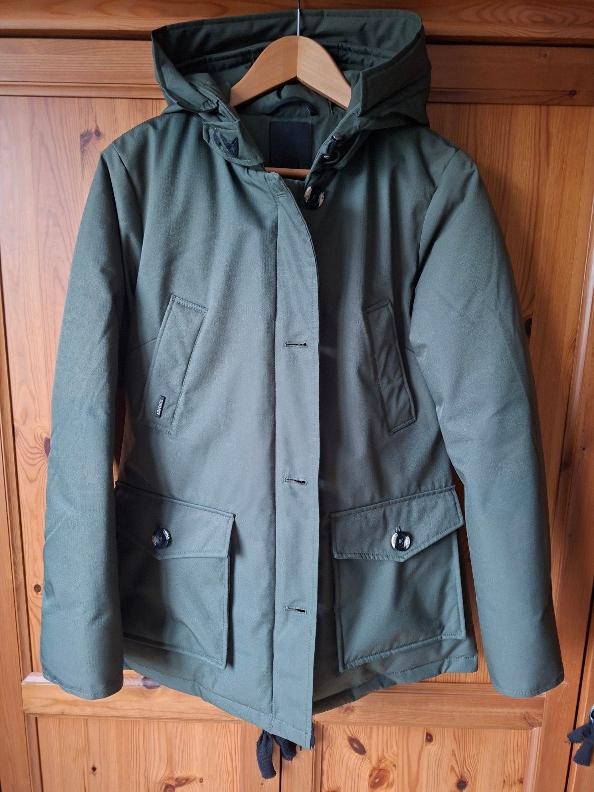 Nieuwe Airforce donkergroene 4 pocket jas winterjas maat M/L, Airforce, Maat 42/44 (L), Nieuw, Ophalen of Verzenden
