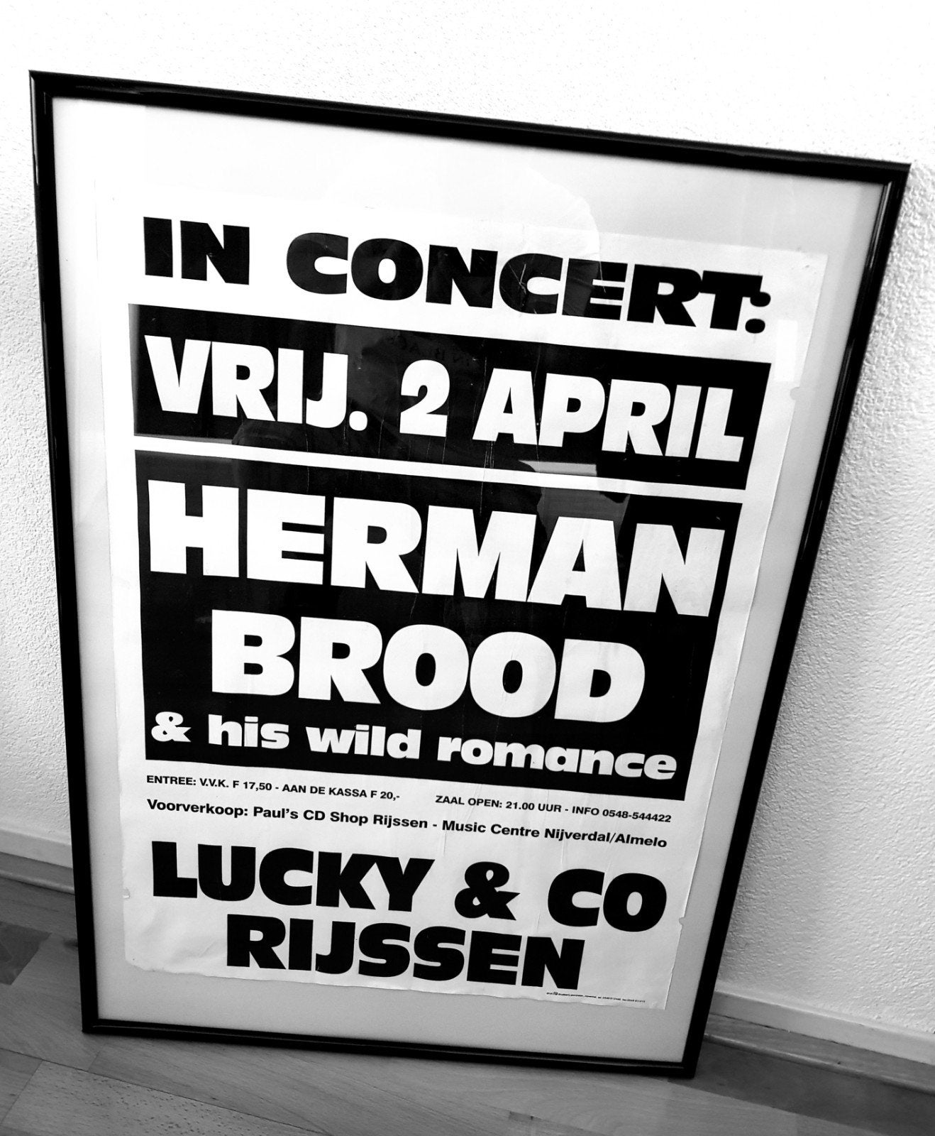 Herman Brood poster, Verzamelen, Ophalen of Verzenden, Zo goed als nieuw, A1 t/m A3, Muziek