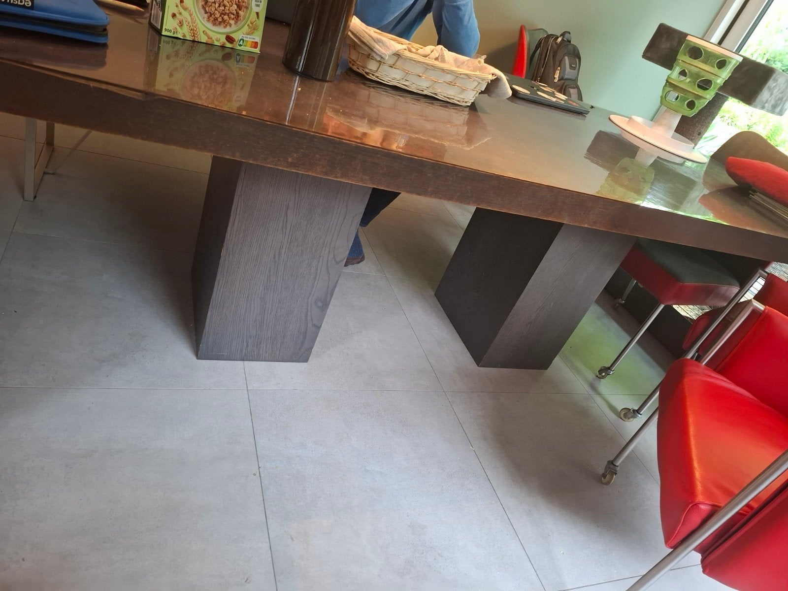 Massief eiken Bert Plantagie tafel 240x100 cm, 100 tot 150 cm, Eikenhout, 200 cm of meer, Ophalen of Verzenden