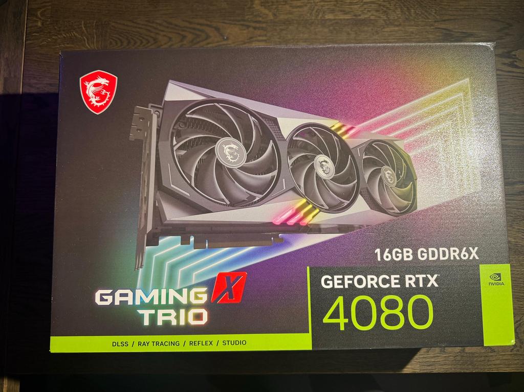 Videokaart MSI RTX 4080 Gaming Trio, Computers en Software, Videokaarten, Zo goed als nieuw, PCI-Express 4.0, GDDR6, Ophalen