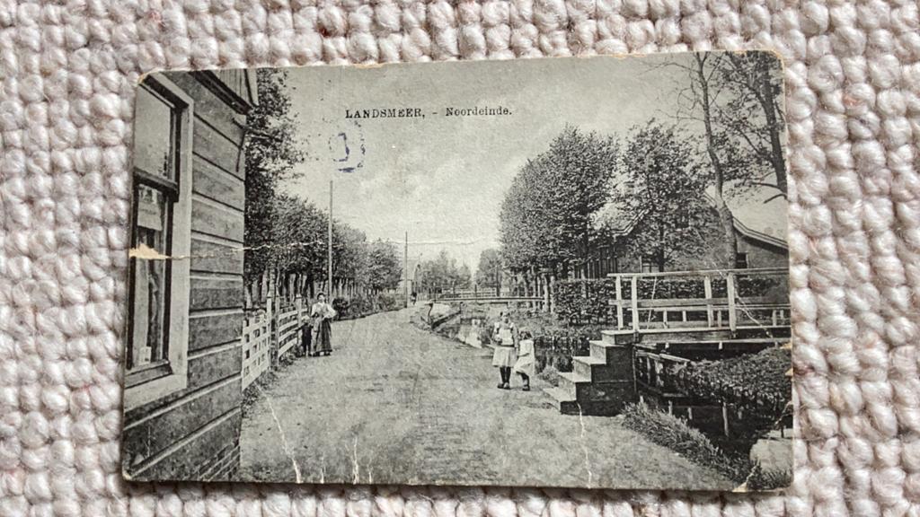 Ansichtkaart Landsmeer Noordeinde 1926. 937, Ophalen of Verzenden, 1920 tot 1940, Gelopen, Noord-Holland