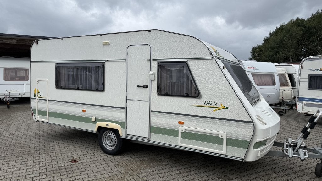 Delta 4900 TK bouwjaar 2000 met voortent en luifel, Dwarsbed, Bedrijf, Treinzit, 750 - 1000 kg