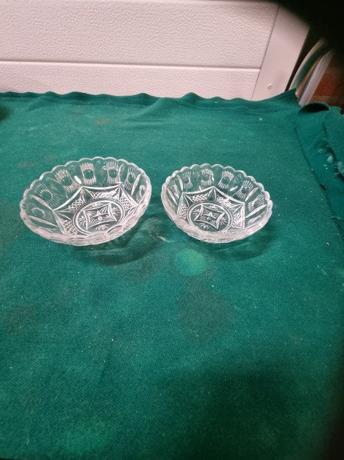schaaltjes antiek kristal 2 maten, Ophalen of Verzenden, 'T Olde Gre-j, Info@toldegrej.nl, Endepoelstraat 20f Didam